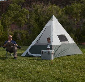 [RDY] [送料無料] [Ozark Trail オザークトレイル] 7人用テント ティーピーテント ベンチレーションリアウィンドウ付き 7人用 BBQ アウトドア アメリカ ピクニック キャンプ フェス テント [楽