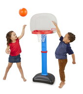 [送料無料] Little Tikes TotSports Easy Score Toy Basketball Hoop with Ball, Height adjustable, Ind…