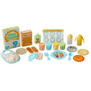 [RDY] [] Melissa & Doug Mine to Love Mealtime Play Set for Dolls with Bottle, Pretend Baby Food Jars, Snack Pouch, More 24 pcs [yVCOʔ] | Melissa & Doug Mine to Love Mealtime Play Set for Dolls with Bottle, Pretend Baby Food Jars,