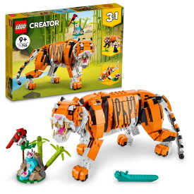 [送料無料] LEGO Creator 3in1 Majestic Tiger 31129 Building Kit; Animal Toys for Kids, Featuring a Tiger, Panda and Koi Fish; Creative Gifts for Kids Azure 9+ when Love Imaginative Play 755 Pieces [楽天海外通販] | LEGO Creator 3in1 Majesti
