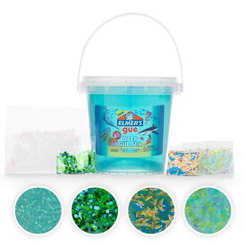 [RDY] [送料無料] Elmer's Gue Pre-Made Slime, Deep Gue Sea, Blue Clear Slime, Includes the 4 Sets of Unique Mix-Ins, 1.5-lb Bucket [楽天海外通販] | Elmer’s Gue Pre-Made Slime, Deep Gue Sea, Blue Clear Slime, Includes 4 Sets of Unique Mix-Ins,