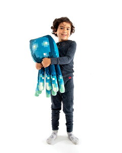 [RDY] [��������] Minecraft Kids Squid Bedding Plush Cuddle and Decorative Glow In The Dark Pillow Buddy, 100% Polyester, Blue, Mojang [�y�V�C�O�ʔ�] | Minecraft Kids Squid Bedding Plush Cuddle and Decorative Glow In The Dark Pillow Buddy, 100%