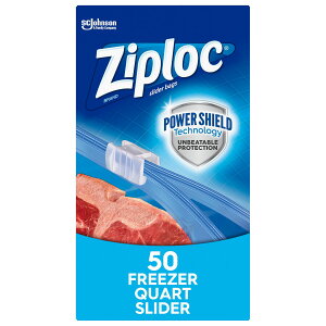 [RDY] [] Ziploc uh Slider Freezer Quart Bags with Power Shield Technology, 50 Count. [yVCOʔ] | Ziploc Brand Slider Freezer Quart Bags with Power Shield Technology, 50 Count