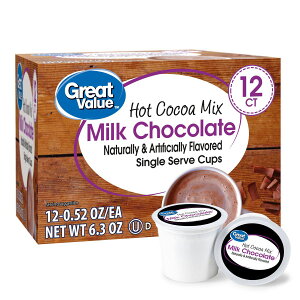[RDY] [��������] Great Value Milk Chocolate Hot Cocoa Mix, 0.52 Oz, 12 Count, Single Serve Cups [�y�V�C�O�ʔ�] | Great Value Milk Chocolate Hot Cocoa Mix, 0.52 Oz, 12 Count, Single Serve Cups