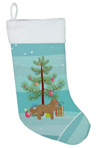 [RDY] [] Caroline's Treasures ^ RJv[ }`J[ NX}X XgbLO \tg XG[hnt 18C` [yVCOʔ] | Caroline's Treasures Tan Cockapoo Multi-color Christmas Stocking, wi