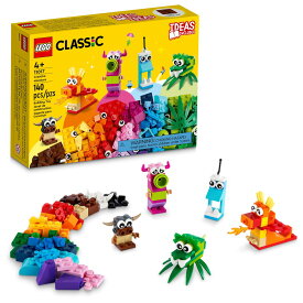 [送料無料] LEGO Classic Creative Monsters 11017 Building Kit; Includes 5 Monster Toy Mini Build Ideas to Inspire Creative Play for Kids Aged 4 and Up; Helps Children Develop Key Life Skills 140 pieces [楽天海外通販] | LEGO Classic Creativ