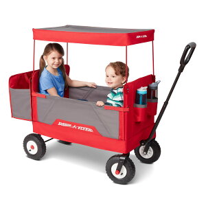 [RDY] [] Radio Flyer Lms[t3in1I[eCEZtH[hSAbhO[ [yVCOʔ] | Radio Flyer, 3-in-1 all-terrain EZ Fold Wagon with Canopy, Red and Gray