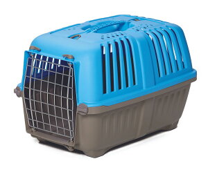 [RDY] [] MidWest Homes For Pets Xv[n[hTChLA 22C`XSu[hɍœK u[ [yVCOʔ] | MidWest Homes For Pets Spree Hard-Sided Carrier, 22-Inch Ideal for XS Breeds, Blue