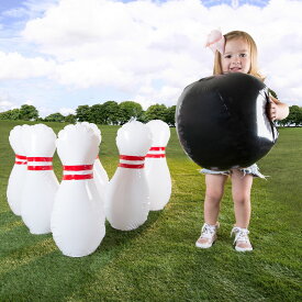 [送料無料] 子供用巨大ボウリング芝生ゲームセットby Hey! Play! [楽天海外通販] | Kids Giant Bowling Lawn Game Set by Hey! Play!