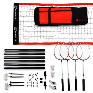 [RDY] [] MD Sports xȉOoh~gZbgAŐQ[A/ [yVCOʔ] | MD Sports Advanced Outdoor Badminton Set, Lawn Game, Red/Black