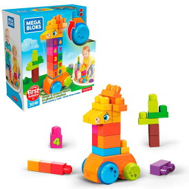 [RDY] [送料無料] Mega Bloks First Builders Count &amp; Bounce Giraffe with Big Building Blocks, Building Toys for Toddlers 30 pieces [楽天海外通販] | Mega Bloks First Builders Count &amp; Bounce Giraffe with Big Building Blocks, Building Toys f