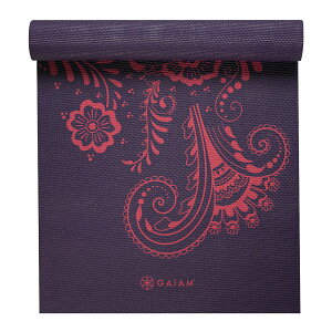 [RDY] [] KCAv~AK}bgAiX̉QA6mm [yVCOʔ] | Gaiam Premium Yoga Mat, Aubergine Swirl, 6mm