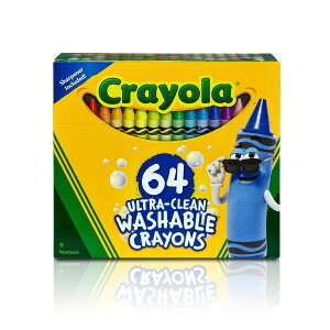 [] Crayola EgN[􂦂N V[vi[t 64{Zbg [yVCOʔ] | Crayola Ultra-Clean Washable Crayons with Sharpener, 64 Count