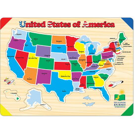 [送料無料] The Learning Journey リフト＆ラーン 米国地図パズル [楽天海外通販] | The Learning Journey Lift and Learn USA Map Puzzle