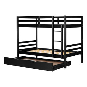 [��������] Fakto 2�i�x�b�h�i�g�����h���t�j �}�b�g�u���b�N [�y�V�C�O�ʔ�] | Fakto Bunk Beds with Trundle Matte Black