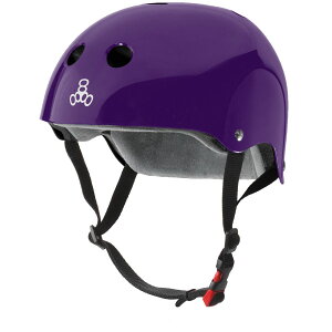 [RDY] [] Triple Eight THE Certified Sweatsaver Helmet for Skateboarding, BMX, and Roller Skating, Purple Glossy, X-Small/Small gvGCg U T[eBt@Ch XEFbgZ[o[ wbg [yVCOʔ]