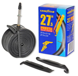 "[RDY] [��������] Goodyear 27.5"" x 2.1""-2.4"" 650b �v���X�^�o���u�o�C�N�`���[�u �u���b�N [�y�V�C�O�ʔ�] | Goodyear 27.5"" x 2.1""-2.4"" 650b Presta Valve Bike Tube, Black"