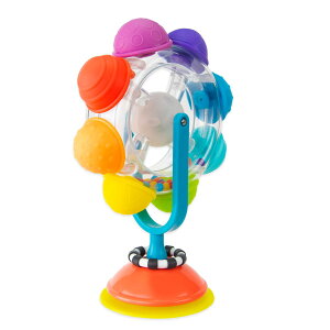 [RDY] [] Sassy CgAbvC{[[]BzՃxr[nC`FAgC-6+ [yVCOʔ] | Sassy Light-Up Rainbow Reel Spinning Developmental Suction Cup Baby High Chair Tray Toy ?