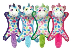 [] Multipet {[wbhjR[hbOgC A\[gJ[ TCYF10C` [yVCOʔ] | Multipet Ball-Head Unicorn Dog Toy, Assorted Colors, Size: 10"