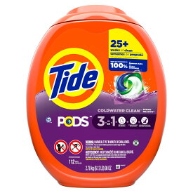 [RDY] [送料無料] Tide PODS液体洗濯洗剤パック スプリングメドウの香り 112個入り [楽天海外通販] | Tide PODS Liquid Laundry Detergent pacs, Spring Meadow Scent, 112 count
