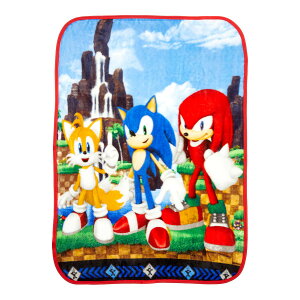 [RDY] [] Sonic The Hedgehog qpVL[\tgvbVѕzA40x50AQ[QAu[ASEGA [yVCOʔ] | Sonic the Hedgehog Kids Silky Soft Plush Throw Blanket, 40x50, Gaming Bedding, Blue, SEGA