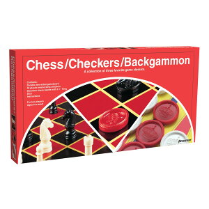 [送料無料] Pressman Toys - チェッカー／チェス／バックギャモン（折りたたみ式ボード [楽天海外通販] | Pressman Toys - Checkers/Chess/Backgammon (Folding Board)
