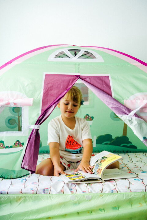 楽天市場】[送料無料] Pacific Play Tents Cottage Bed Tent, Twin [楽天海外通販] | Pacific Play  Tents Cottage Bed Tent, Twin : Walmart 楽天市場店