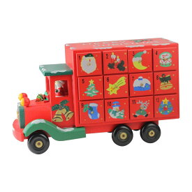 [RDY] [送料無料] 14" Children's Advent Calendar Red Storage Truck クリスマス・デコレーション [楽天海外通販] | 14" Children's Advent Calendar Red Storage Truck Christmas Decoration