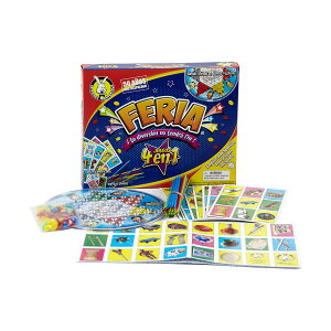 [RDY] [��������] �t�F���A 4�C��1�{�[�h�Q�[�� by University Games [�y�V�C�O�ʔ�] | Feria 4-In-1 Board Game by University Games