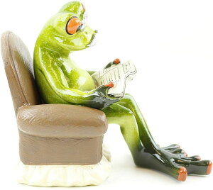[RDY] [] mxeBfUCJGǏV֎q̒I̕\̉Ƃ̑ G16665 [yVCOʔ] | Novelty Design Grandpa Frog Reading Newspaper on Chair Shelf Display Home Decor. G16665