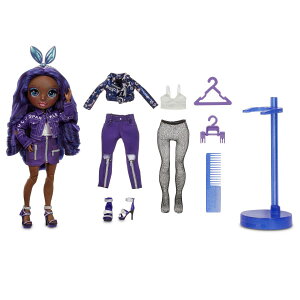 [RDY] [] Rainbow High Krystal Bailey - Indigo Dark Blue Purple Fashion Doll with 2 Complete Mix  Match Outfits and Accessories, Toys for Kids 6-12 Years Old [yVCOʔ] | Rainbow High Krystal Bailey ? Indigo Dark Blue Purple Fas