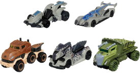 [送料無料] Hot Wheels ジュラシックワールド キャラクターカー 5台セット、おもちゃの乗り物のマルチパック、恐竜ファンのためのギフトとコレクターズアイテム [楽天海外通販] | ?Hot Wheels Jurassic World Character Cars 5-Pack, Multipack of Toy Vehicles, Gift