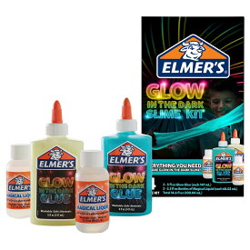 [RDY] [送料無料] Elmer's グローインザダーク スライムキット グローインザダークグルー グルースライムアクティベーター付きアソートカラー 4個セット [楽天海外通販] | Elmer's Glow-in-the-Dark Sli