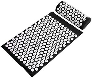 [] BalanceFrom wK}bgƖ̃Zbg ɂɂ̊ɘa ؓN[[V}bT[WɍœK [yVCOʔ] | BalanceFrom Acupressure Yoga Mat and Pillow Set for Back and Neck Pain Relief