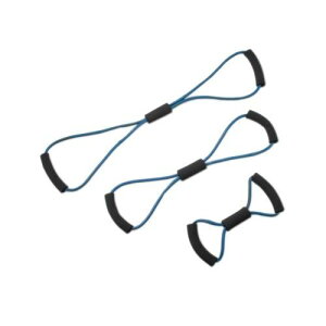 [RDY] [] CanDo {E^C `[uGNTTCU[ SgZbg e1F14C` 22C` 30C` u[ [yVCOʔ] | CanDo Bowtie tubing exerciser, full body set 1 ea: 14", 22", 30" , blue