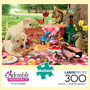 [RDY] [] Buffalo Games - Adorable Animals - Picnic Raiders - 300 Large Piece Jigsaw Puzzle [yVCOʔ] | Buffalo Games - Adorable Animals - Picnic Raiders - 300 Large Piece Jigsaw Puzzle