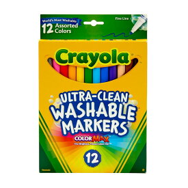 [RDY] [送料無料] Crayola ウォッシャブルマーカーセット 12色 細字 [楽天海外通販] | Crayola Washable Marker Set, 12-Colors, Fine