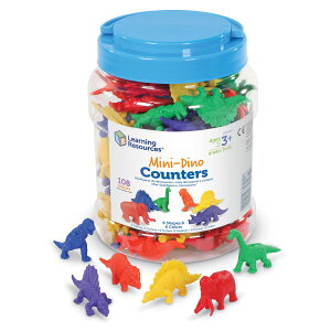 [] Learning Resources ~jfBmJE^[ - 108 j̎qƏ̎q̔N3 +c̊wKߋ ĉ߂̋ [yVCOʔ] | Learning Resources Mini-Dino Counters - 108 Pieces, boys and Girls Ages