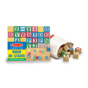 [] Melissa  Doug fbNXؐABC/123 1C`ubNZbg [|[`t 50; F͈قȂꍇ܂ [yVCOʔ] | Melissa  Doug Deluxe Wooden ABC/123 1-Inch Blocks Set With