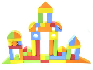 [RDY] [] G@̖ÃubN- 131 PČ`̑Iʋ@ѐςݏd˂̂ [yVCOʔ] | Educational EVA Foam Building Blocks - 131 Pcs Shape Sorter and Stacking Toy