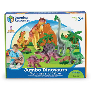 [] Learning Resources W{}}ƐԂ - 6 j̎qƏ̎q̔N3 + ĉ߂̋ ̃ANVtBMÂ [yVCOʔ] | Learning Resources Jumbo Dinos