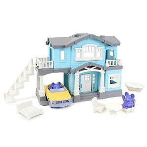 [] Green Toys Ԃ̉̎ԂtĂƂ̉Zbg jp̎q̔N 2+ ̂ [yVCOʔ] | Green Toys House Playset with Car Play Vehicle, for Unisex Child Ages 2+