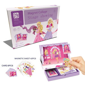[RDY] [] DIY qnICR[WĐZbg - Xe[W [yVCOʔ] | DIY Educational Kids Creative Magnetic Collage Play Set - Stage