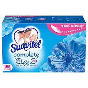 [RDY] [��������] Suavitel ����p�h���C���[�V�[�g �t�B�[���h�t�����[�̍��� 185 ���� [�y�V�C�O�ʔ�] | Suavitel Complete Laundry Dryer Sheets, Field Flowers Scent, 185 Ct