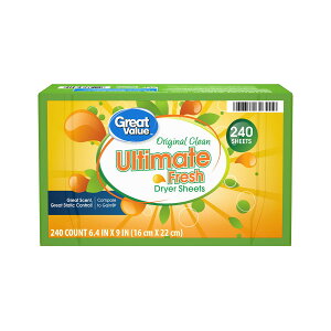 [RDY] [] Great Value AeBbgtbVhC[V[g IWiN[ 240 [yVCOʔ] | Great Value Ultimate Fresh Dryer Sheets, Original Clean, 240 count