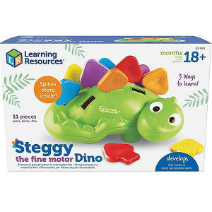[RDY] [��������] Learning Resources Steggy the Fine Motor Dino, Color Recognition, Developmental Toy, Boys and Girls, Ages 18 months to 2, 3+ years [�y�V�C�O�ʔ�] | Learning Resources Steggy the Fine Motor Dino, Color Recognition, Developmental