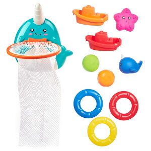 [RDY] [] Xp[NnImagine.oXANeBreB[EgCZbg CbJNe[} 10s[X [yVCOʔ] | Spark. Create. Imagine. Bath Activity Toy Set, Narwhal Theme, 10 Pieces