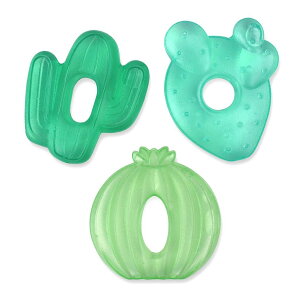 [] Itzy Ritzy R[fBl[gT{eeB[T[3Zbg O[T{e [yVCOʔ] | Itzy Ritzy Water-Filled Coordinating Cactus Water Teethers, Set of 3 Green Cacti