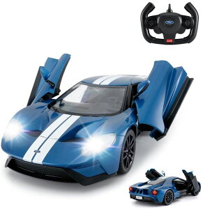 [RDY] [��������] 1/14 Ford GT RC Race Toy Car �q���p�A�蓮�Ńh�A���J����^�C�v�A�u���[ FGT14B 2.4G [�y�V�C�O�ʔ�] | 1/14 Ford GT RC Race Toy Car for Kids, Open Doors by Manual, Blue FGT14B 2.4G
