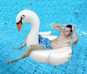 [RDY] [] 53.5 Ct[^uXC~O v[ O t[g [yVCOʔ] | 53.5" Inflatable White Swan Swimming Pool Ring Float